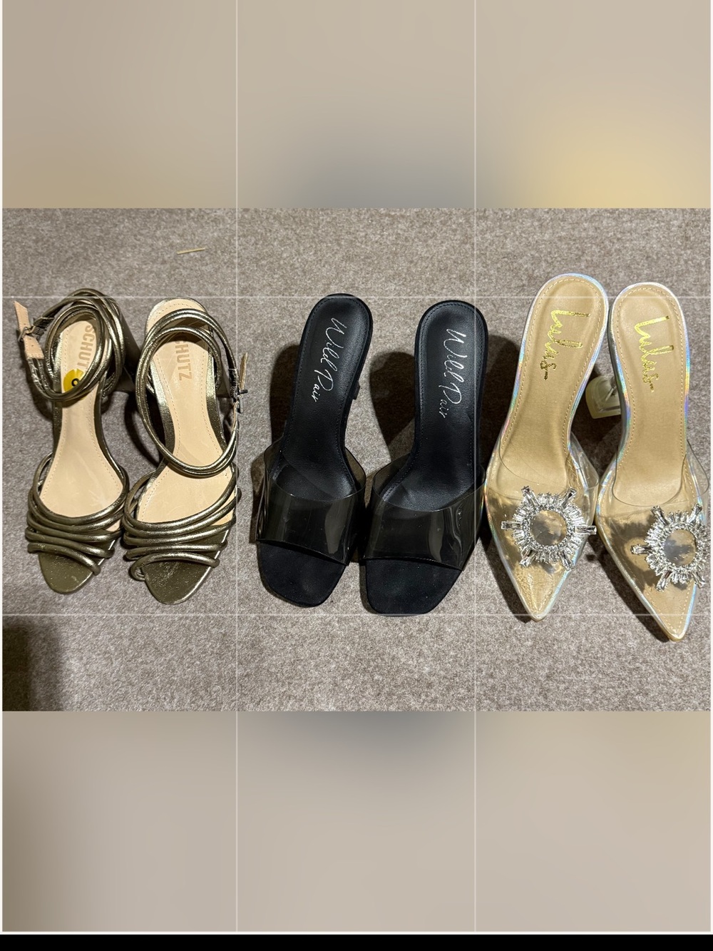 SCHUTZ Olive Strappy Mules